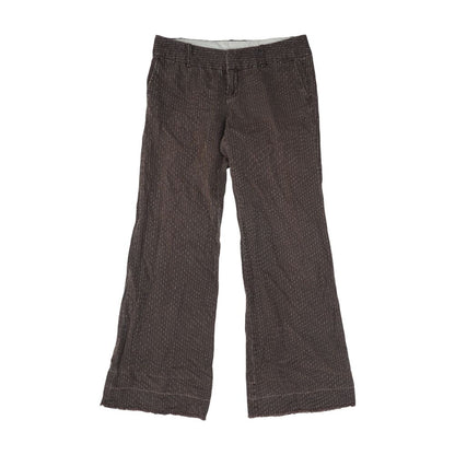 White Striped Casual Pants