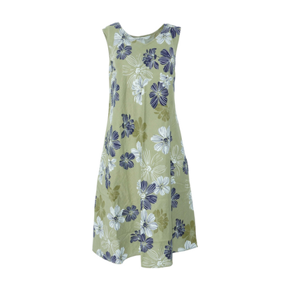 Green Plus Floral Midi Dress