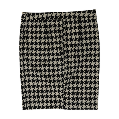 Black Houndstooth Mini Skirt