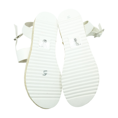 White Wedged Sandals