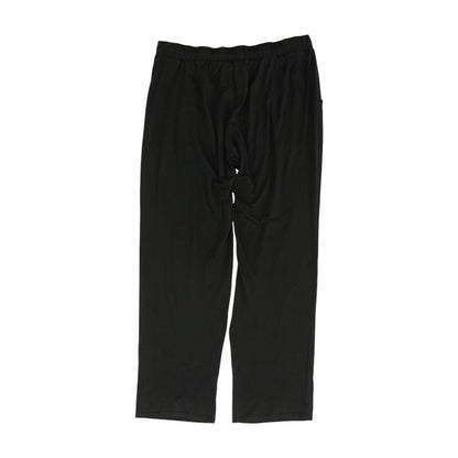 Black Solid Active Pants