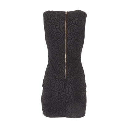 Black Print Mini Dress