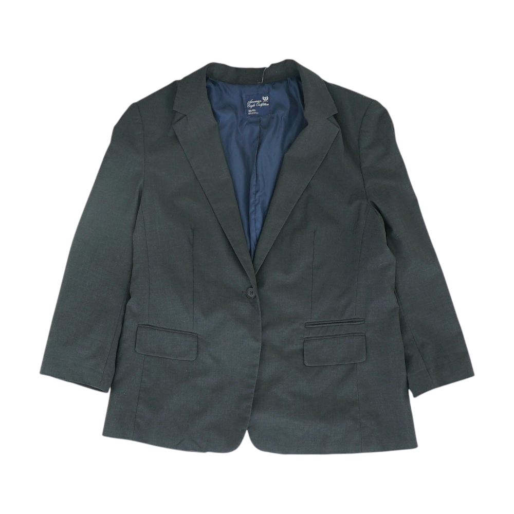 Gray Solid Blazer