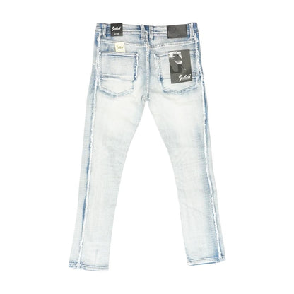 Blue Tapered Jeans