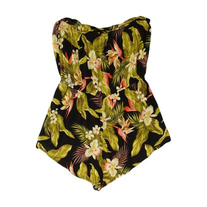 Black Floral Romper