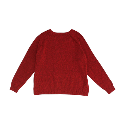 Red Plus Pullover Sweater