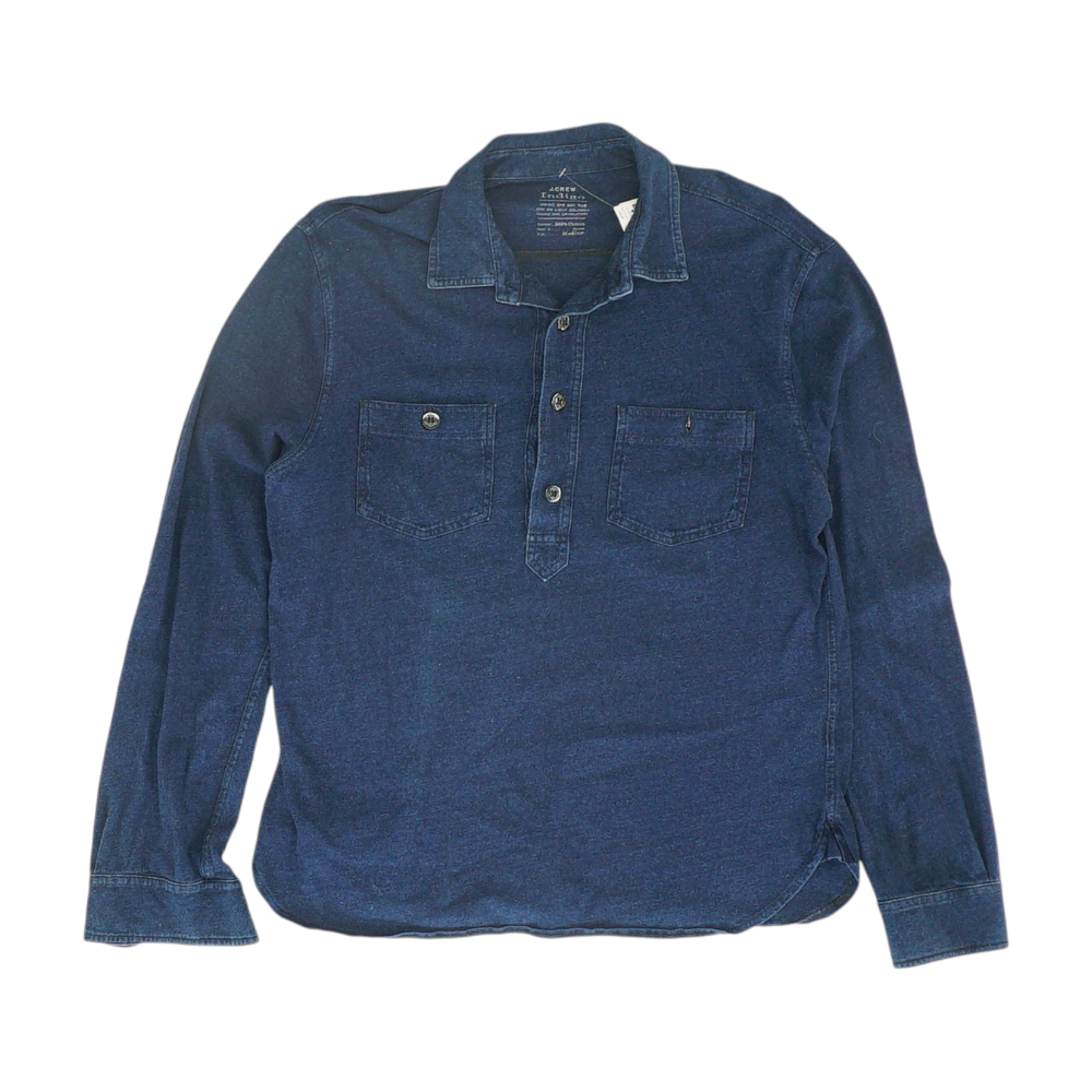 Navy Solid Henley T-Shirt