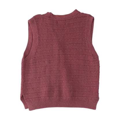 Pink Vest Sweater