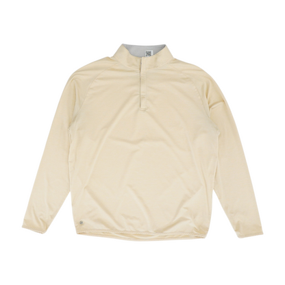 Peach Solid 1/4 Zip Pullover