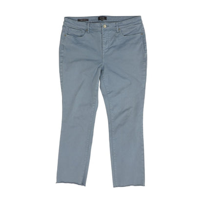 Blue High Rise Slim Leg Jeans
