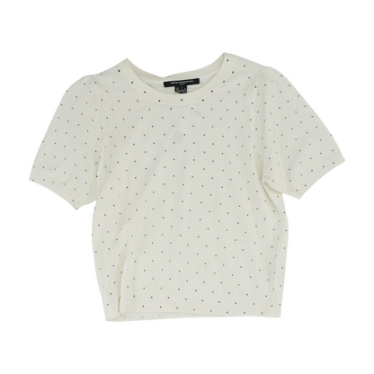 White Polka Dot Blouse