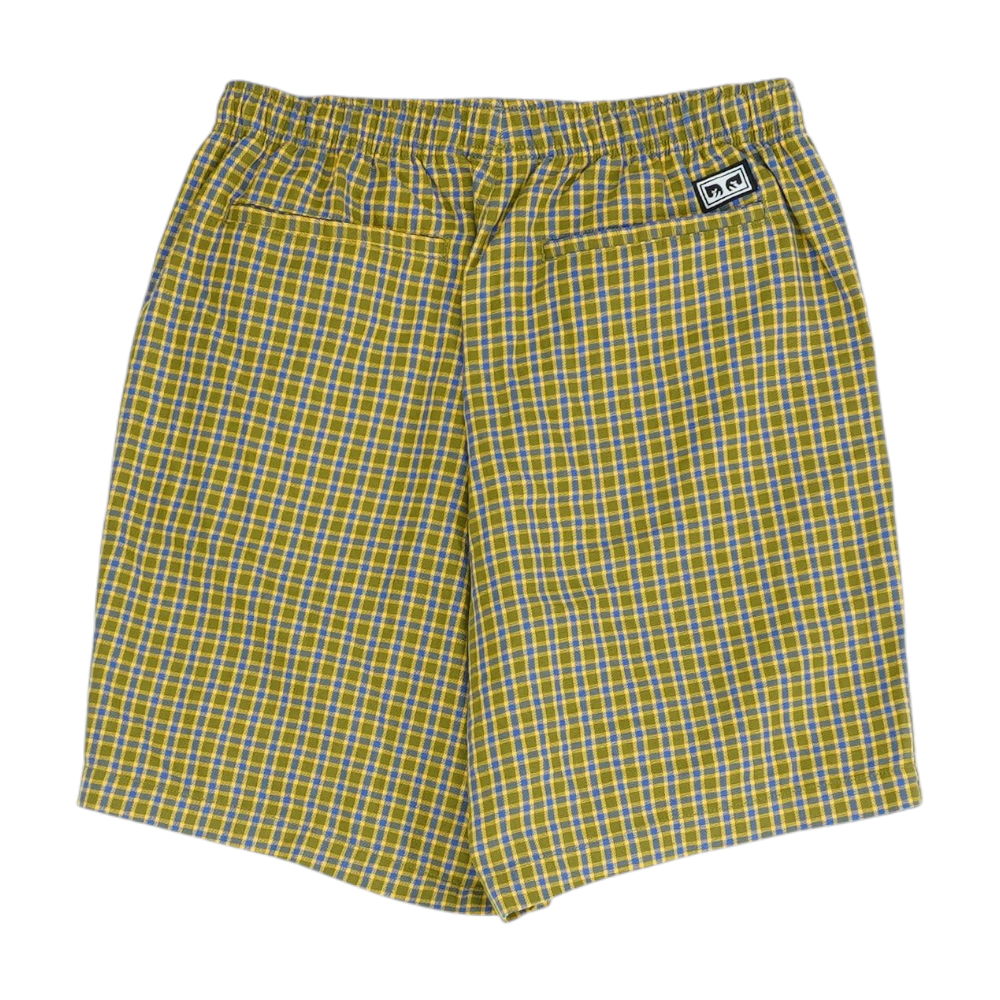 Obey Green Plaid Active Shorts – Image 2