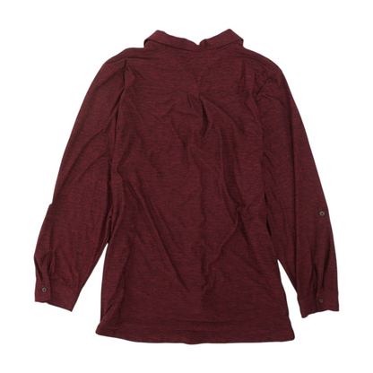 Maroon Plus Size Button Down