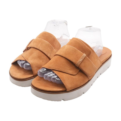 Brown Wedged Sandals