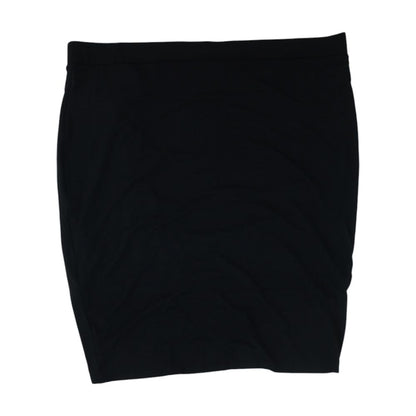 Black Plus Midi Skirt