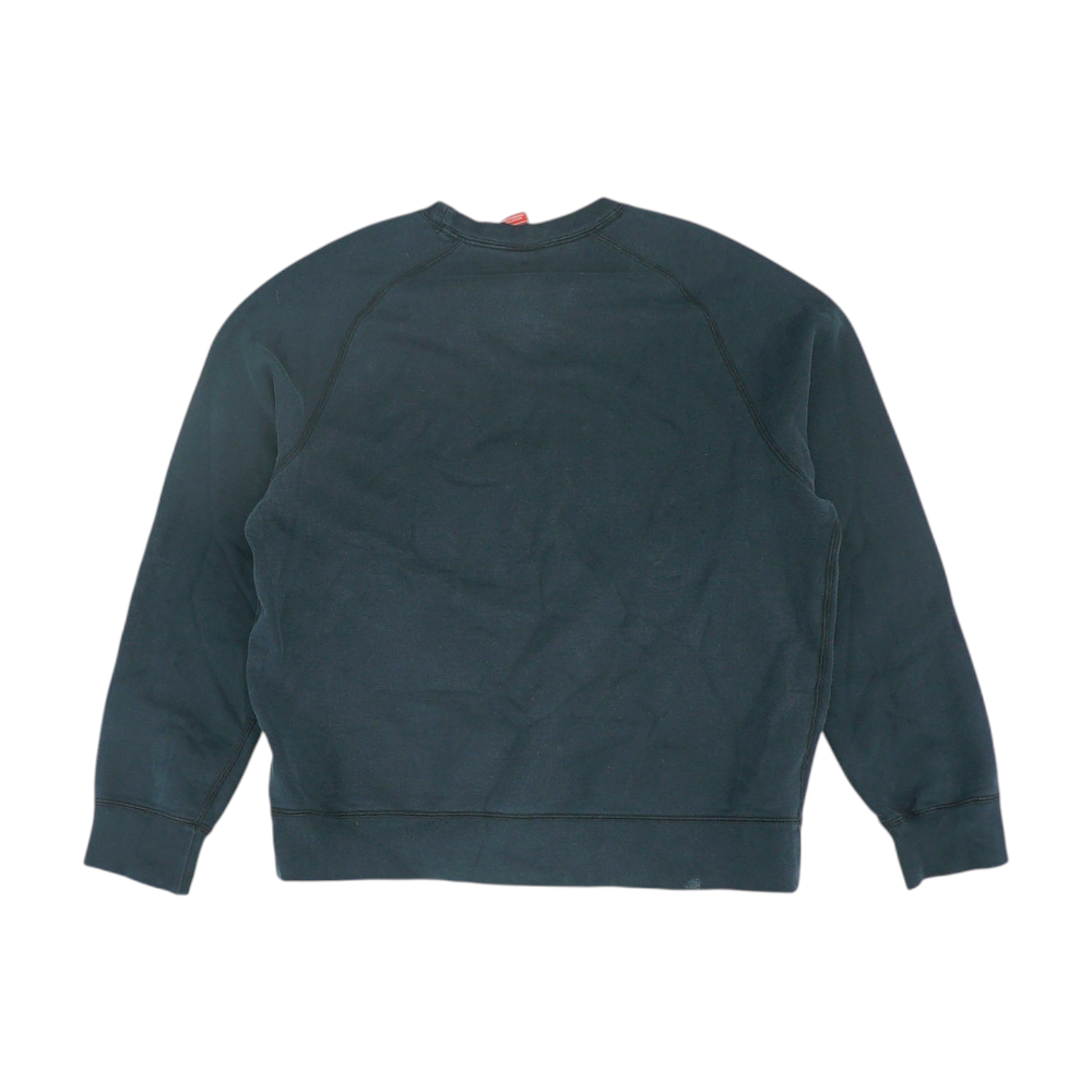 Black Solid Sweatshirt Pullover