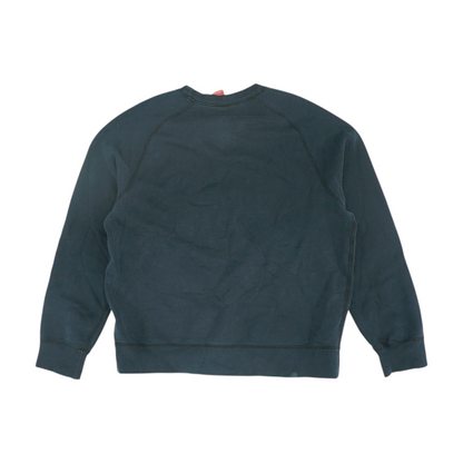 Black Solid Sweatshirt Pullover