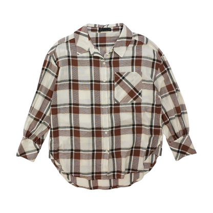 Multi Plaid Button Down