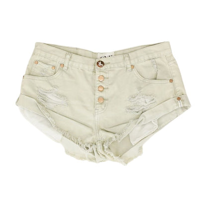 Gray Solid Shorts