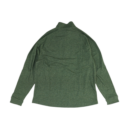 Green Solid 1/4 Zip Pullover