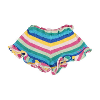 Multi Striped Knit Shorts