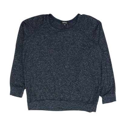 Navy Abstract Pullover Sweater