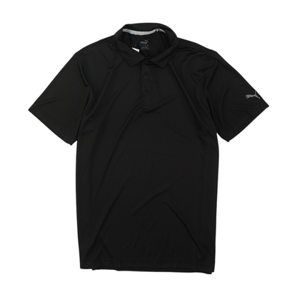 Black Solid Short Sleeve Polo
