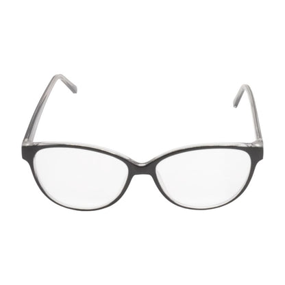 Black Oval Unknown Prescription Eyeglasses