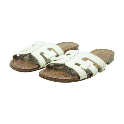 White Flat Sandals