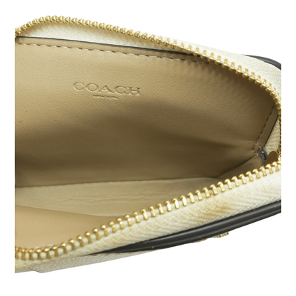 Beige Card Case Wallet