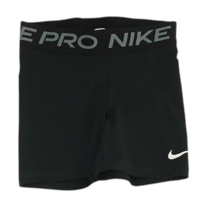 Black Solid Active Shorts