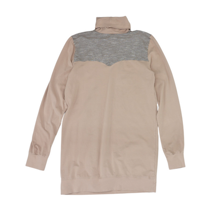 Nude Color Block Blouse