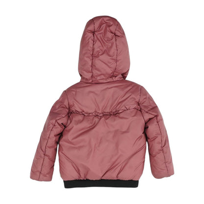 Mauve Solid Puffer Jacket
