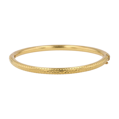 22K Yellow Gold Bangle Bracelet