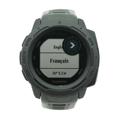 42mm Instinct Gray Smartwatch Gray Band S/M