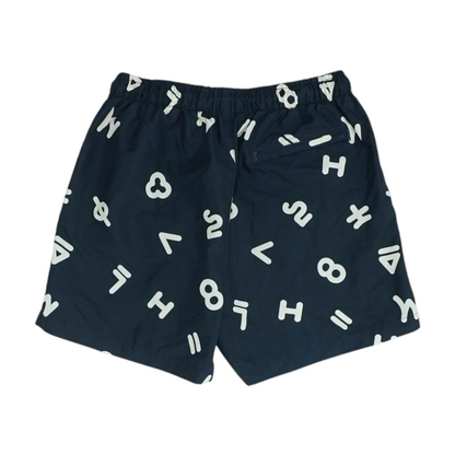 Navy Graphic Swim Bottom
