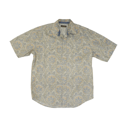 Multi Paisley Short Sleeve Button Down