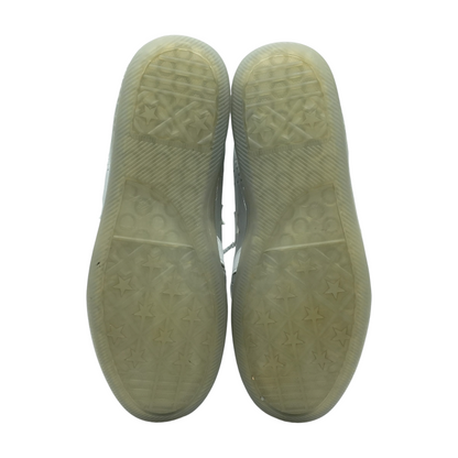 Silver Low-Top Athletic Shoes