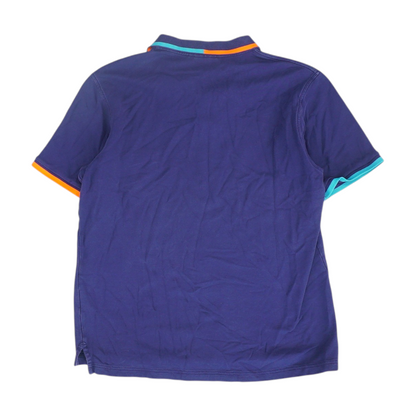 Purple Solid Short Sleeve Polo