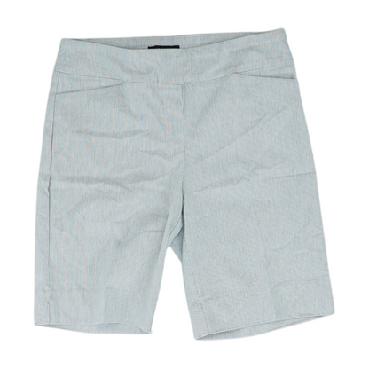 Gray Striped Chino Shorts