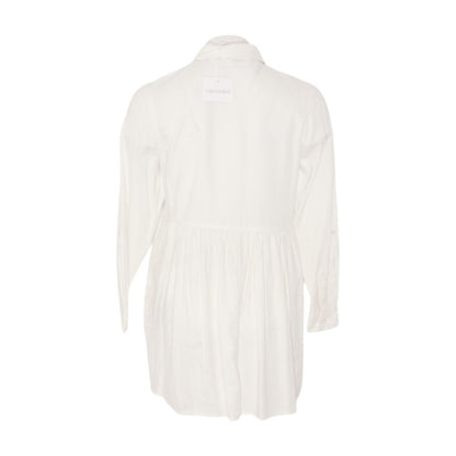 White Maternity Button Down