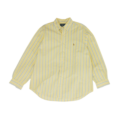 Yellow Striped Long Sleeve Button Down