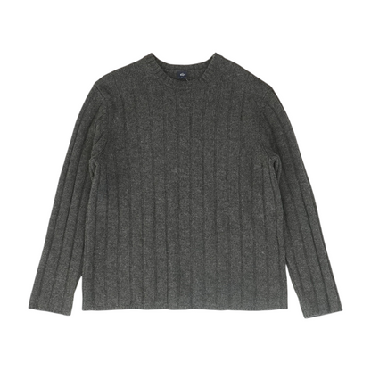 Charcoal Solid Pullover Sweater