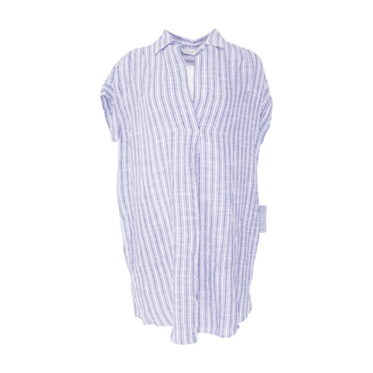 Gray Striped Mini Dress