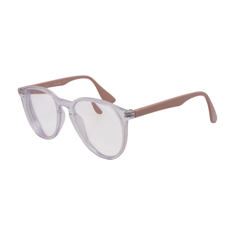 Clear RB 7046 Round Prescription Eyewear