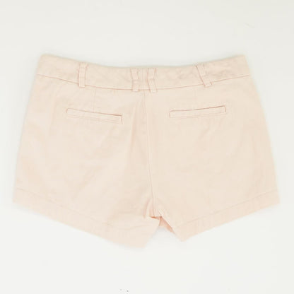 Peach Solid Chino Shorts