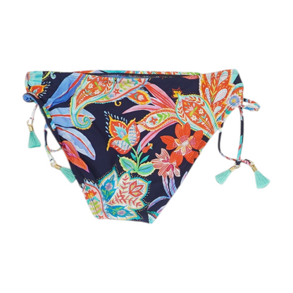 Navy Floral Swim Bottom