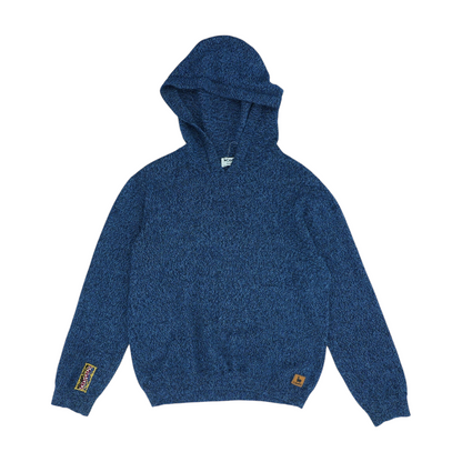 Blue Solid Pullover Sweater