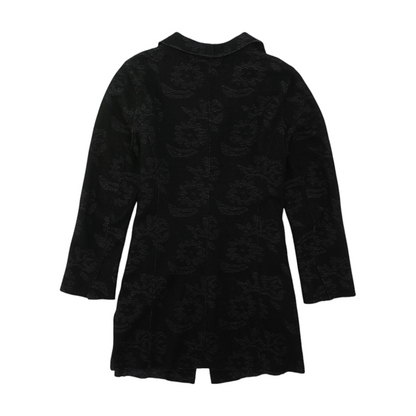 Black Floral Coat