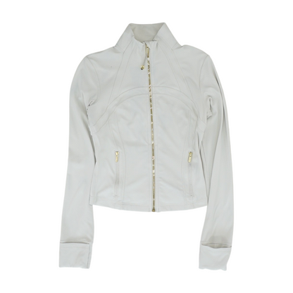 Beige Solid Active Jacket